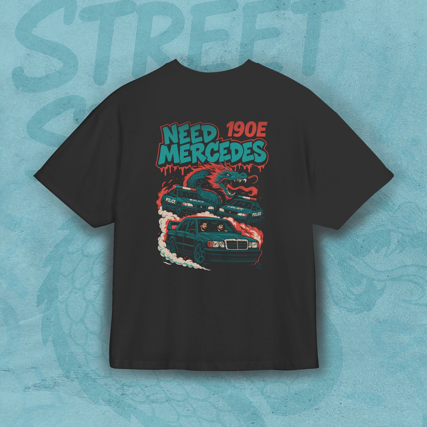Mercedes 190E Dragon Drift T-Shirt