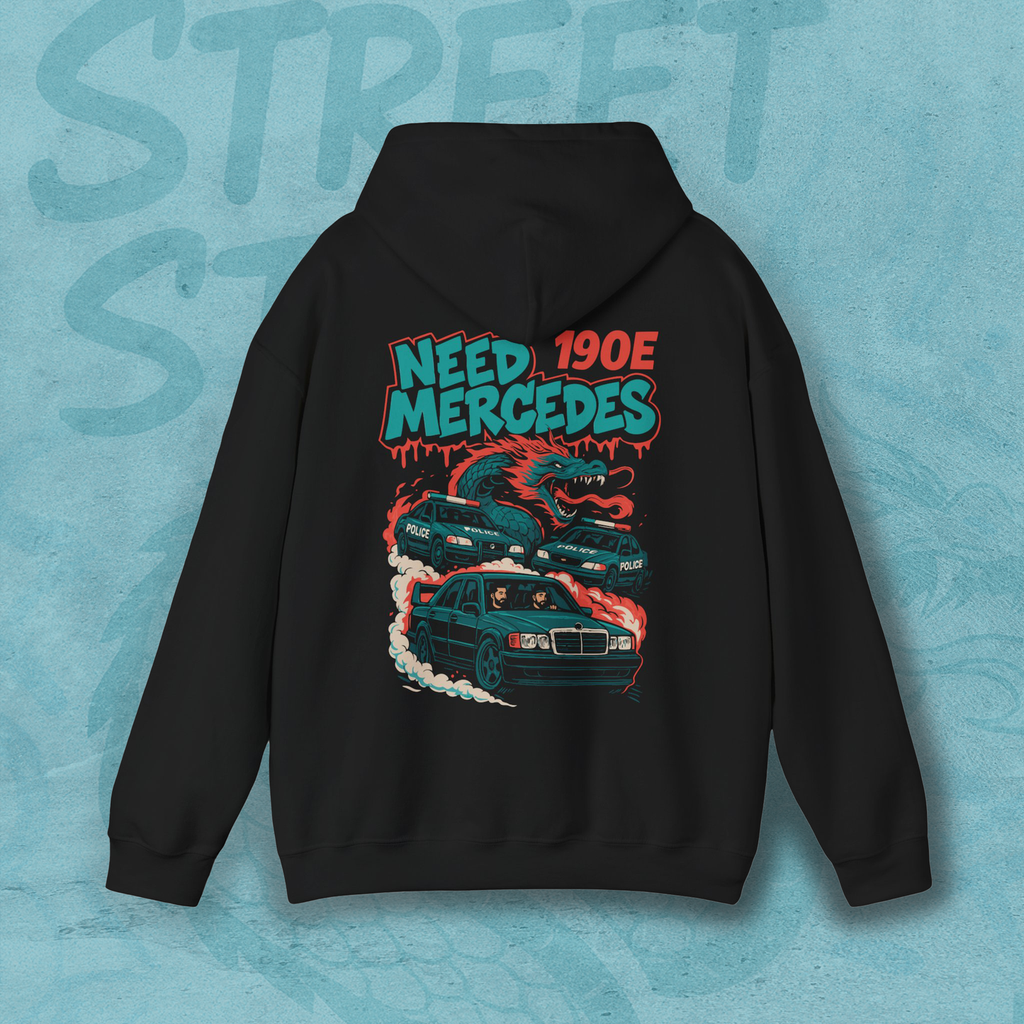 Mercedes 190E Dragon Drift Hoodie